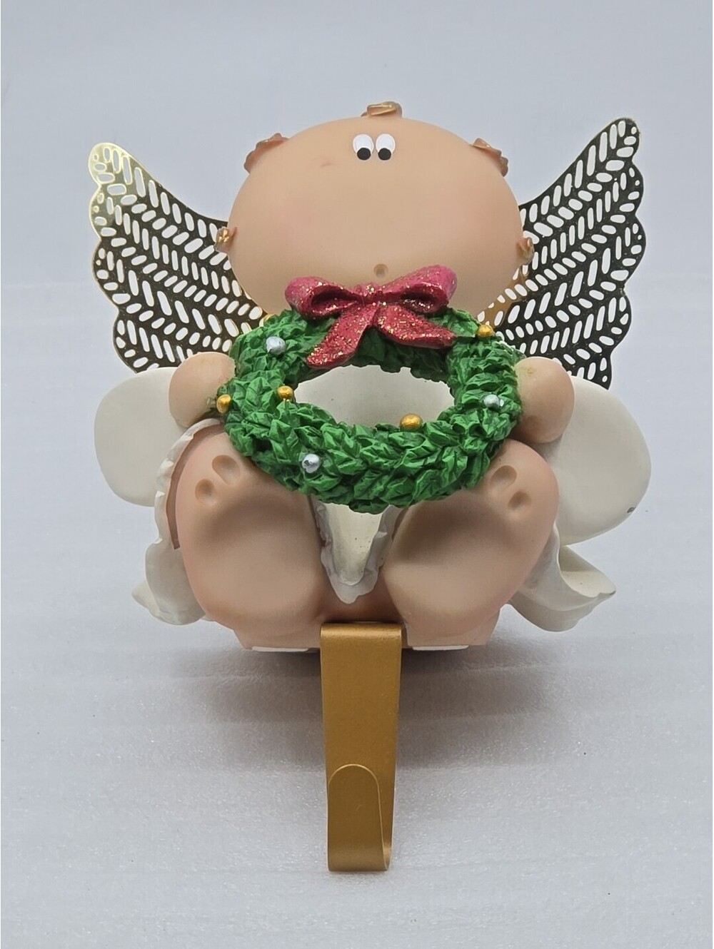 Russ Berrie Angel Cheeks Stocking Holder 2001 Kirk's Kritters Hard To Find